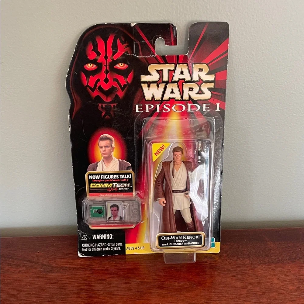 Star Wars Episode I Obi-Wan Kenobi Figure with Lightsaber - Picture 2 of 6